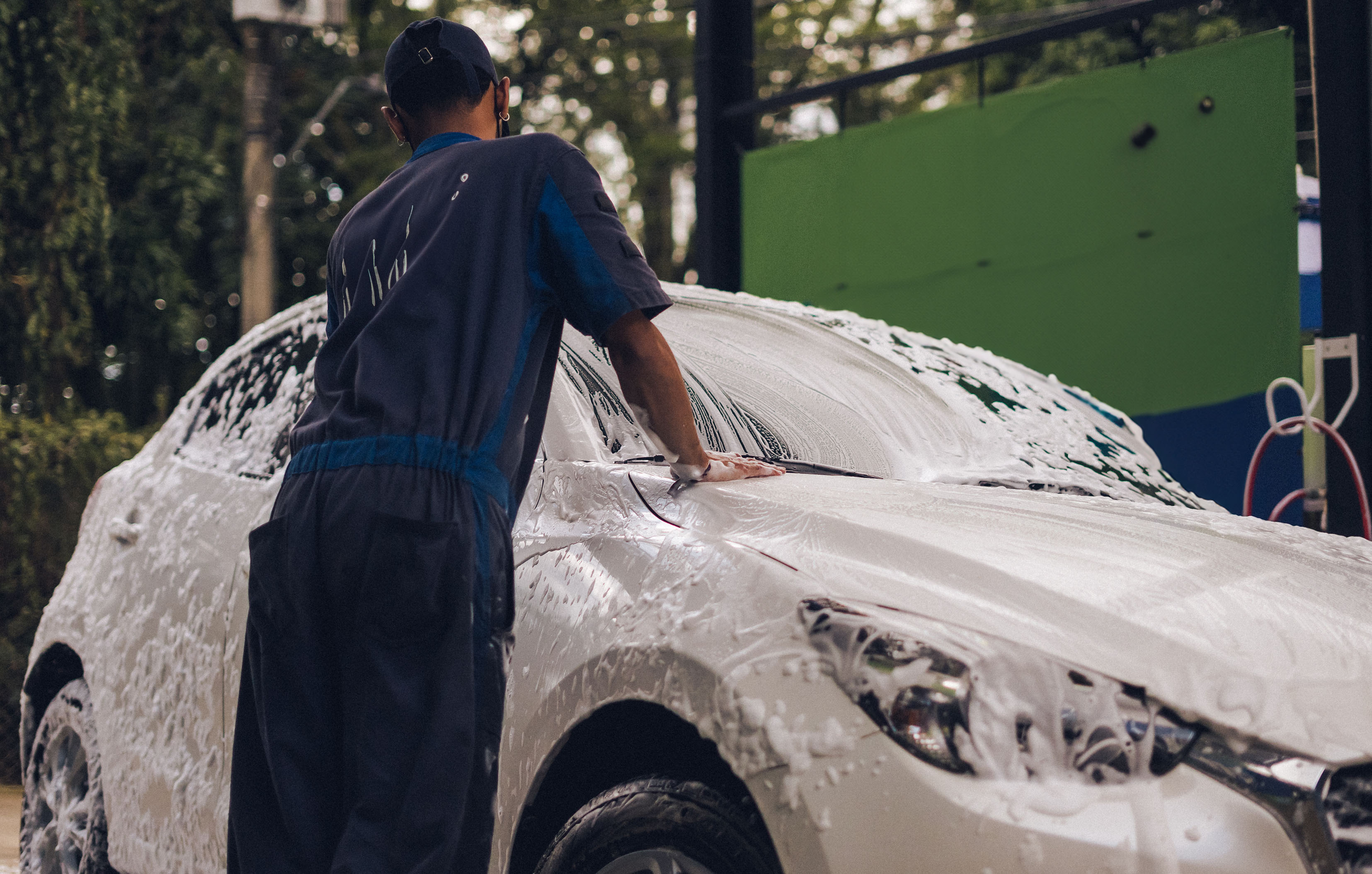 Lavautos pagando con Flypass Colpass- Lavaderos